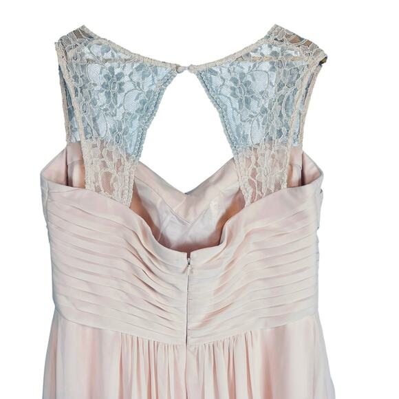 Bill Levkoff 1173 Formal Sleeveless Dress Gown Chiffon Pink Plus Size 20 - Picture 6 of 8